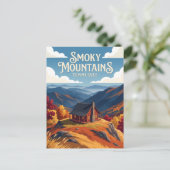 Smoky Mountains USA Postkarte (Stehend Vorderseite)