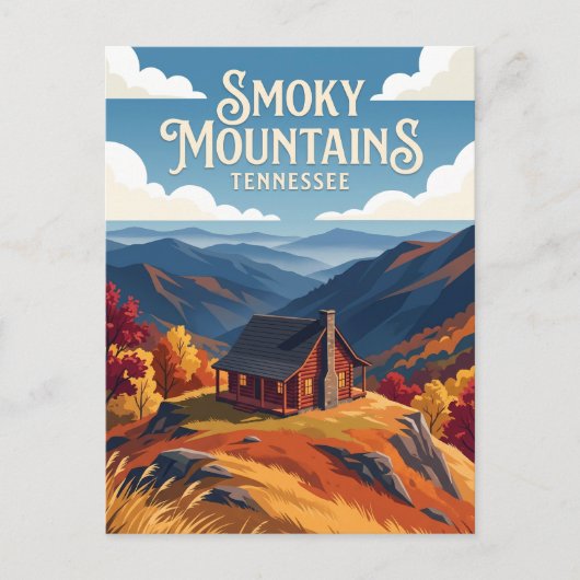 Smoky Mountains USA Postkarte (Vorderseite)