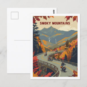 Smoky Mountains Vintage berühmter Reiseort Postkarte