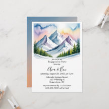 Smoky Mountains Winter Engagement Party
