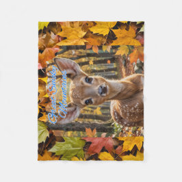 Smoky Mountains Woodland Fawn Fleecedecke