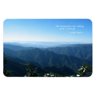 Smoky Mtns mit Schnee: Die Mtns rufen.. John Muir Magnet