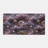Smoky Plum Celestial Moon Astrology Aesthetic Schreibtischunterlage (Vorderseite)