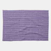 Smoky Plum Glitter Style Horizontal Stripes Geschirrtuch (Horizontal)