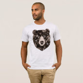 Smoky Quartz Bear Crystal T-Shirt (Vorne ganz)
