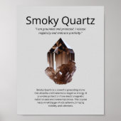 Smoky Quarz Crystal Meaning Poster (Vorne)