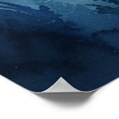 Smoky Sleeping Ute Mountain Aquarellen Bilder Poster (Ecke)