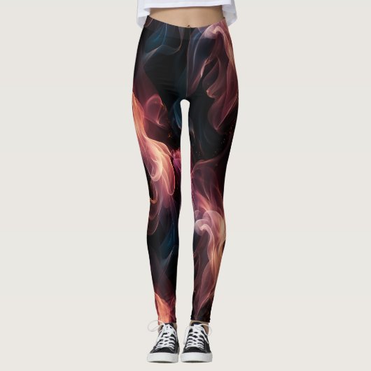 Smoky-Swirl-Designer Leggings (Vorderseite)