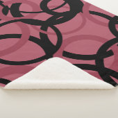 Smoky Topaz und schwarze Kreise Sherpadecke (3/4)