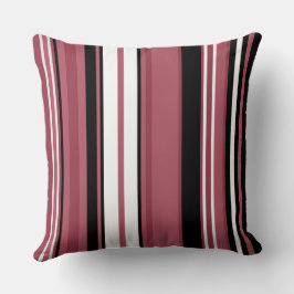 Smoky Topaz und schwarze Streifen Kissen