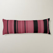 Smoky Topaz und schwarze Streifen Seitenschläferkissen (Rückseite)