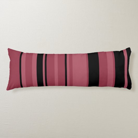 Smoky Topaz und schwarze Streifen Seitenschläferkissen (Vorderseite)