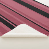 Smoky Topaz und schwarze Streifen Sherpadecke (3/4)