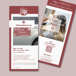 Smoky Topaz und White Hair #SalonAdvocacy-Kampagne Werbekarte