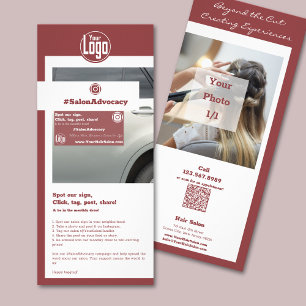 Smoky Topaz und White Hair #SalonAdvocacy-Kampagne Werbekarte