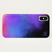 Smoky Vibranly Multicolor Monogram Phone Case (Rückseite (Horizontal))
