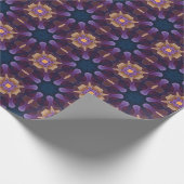 Smoky Watercolor Lila Blue and Creme Pattern Geschenkpapier (Ecke)