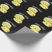 Smoo-Käse Funny Cheese Pun Dark BG Geschenkpapier (Ecke)