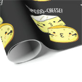 Smoo-Käse Funny Cheese Pun Dark BG Geschenkpapier (Rolleneckpunkt)