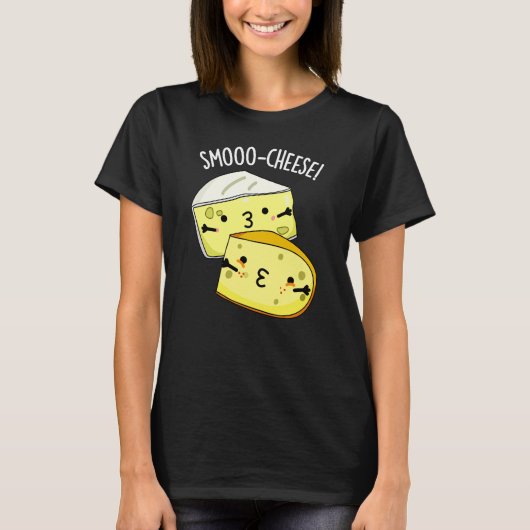 Smoo-Käse Funny Cheese Pun Dark BG T-Shirt (Vorderseite)