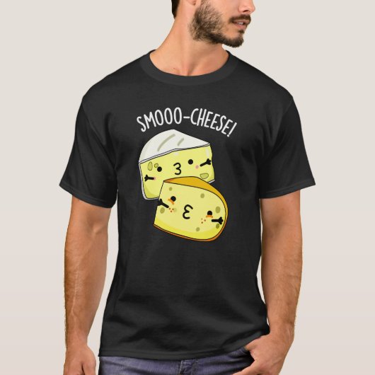 Smoo-Käse Funny Cheese Pun Dark BG T-Shirt (Vorderseite)