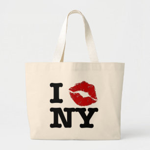 "Smooch I" New- Yorktaschen Jumbo Stoffbeutel