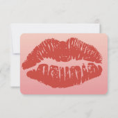 Smooch Lips Wedding RSVP (Rückseite)