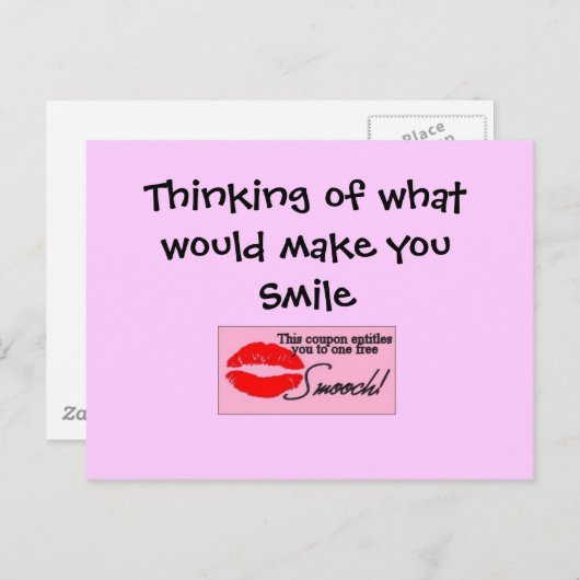 Smooch Postkarte (Vorne/Hinten)