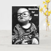 *SMOOCHES FOR YOU & WISHES FOR YOUR BIRTHDAY TOO* KARTE (Gelbe Blume)