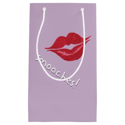 Smooches! Lippen-Geschenktasche Kleine Geschenktüte (Vorderseite)