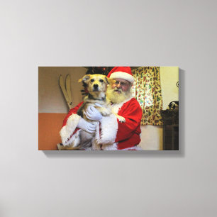 Smoochie, das Sankt trifft Leinwanddruck