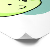 Smoochies Funny Kissing Mochi Pun Poster (Ecke)