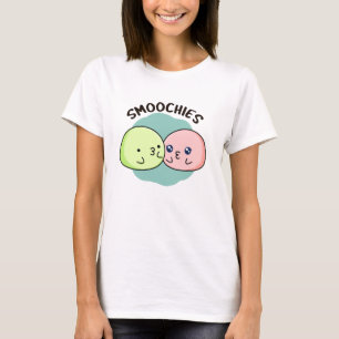 Smoochies Funny Kissing Mochi Pun T-Shirt
