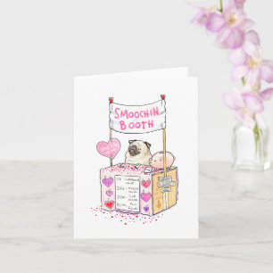 Smoochin' Booth Schoßhund Valentinskarte Karte