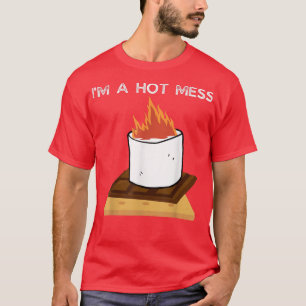 Smoore Sommer Funny Campfire Im heißen Mess Niedli T-Shirt