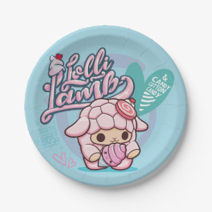 Smooshy breiartiger Lolli Lamm-Pappteller Pappteller