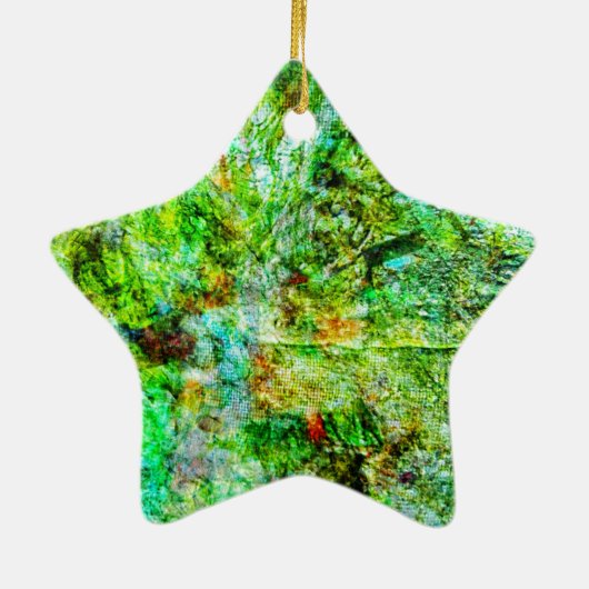 Smooth abstract ornament star,Yellow calming  (Hinten)