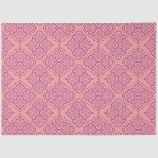 Smooth Arabesque - Mystic Geometric Pattern Seidenpapier (Vorderseite)