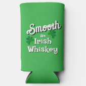Smooth as Irish Whiskey Saint Patrick's Day Selters Dosenkühler (Vorderseite)
