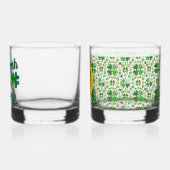 Smooth as Irish Whiskey Shamrocks Gold Personalize Whiskyglas (Links)