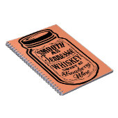 Smooth As Tennessee Whiskey Shine Mason Jar Notizblock (Rechte Seite)