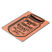 Smooth As Tennessee Whiskey Shine Mason Jar Notizblock (Linke Seite)