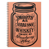 Smooth As Tennessee Whiskey Shine Mason Jar Notizblock (Vorderseite)