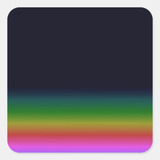Smooth Black Rainbow Background Gradient Quadratischer Aufkleber