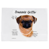 Smooth Brussels Griffon History Große Geschenktüte (Rückseite)