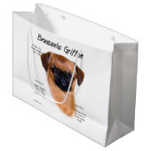 Smooth Brussels Griffon History Große Geschenktüte (Vorderseite Schrägansicht)