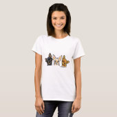 Smooth Chihuahua Trio T-Shirt (Vorne ganz)