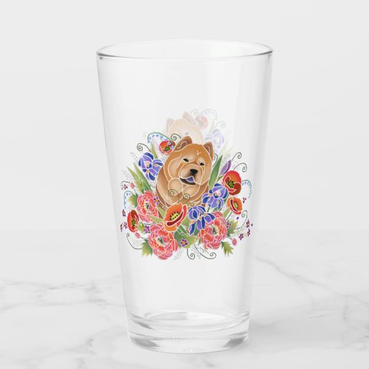 SMOOTH Chow 16 oz Glasdesign vorne & hinten Glas (Rückseite)