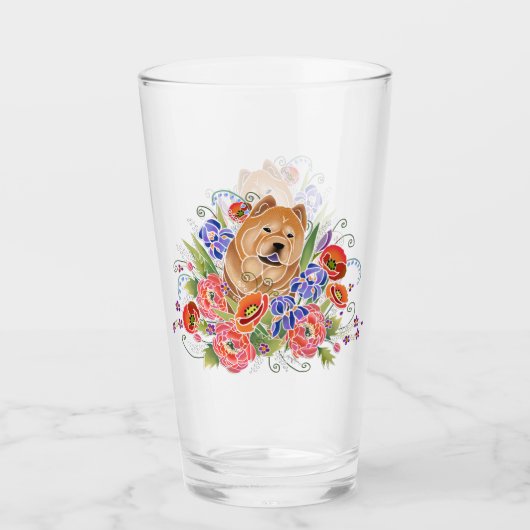 SMOOTH Chow 16 oz Glasdesign vorne & hinten Glas (Vorderseite)