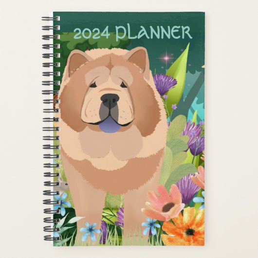 SMOOTH CHOW 2024 Daily Plananner Anpassen Text Planer (Vorderseite)